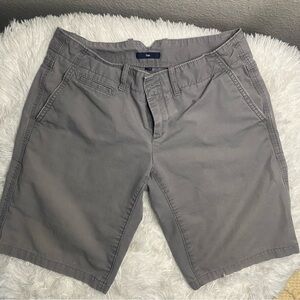 GAP Women's Flat Front Shorts in Gray